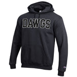 Champion UGA DAWGS Hoodie - BLACK ON BLACK