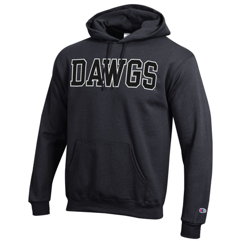 Champion UGA DAWGS Hoodie - BLACK ON BLACK