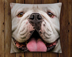 UGA X Dawg face throw pillow