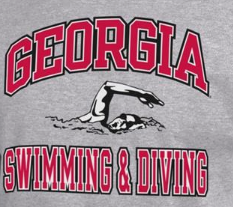 UGA Georgia Swimming & Diving Crew Sweatshirt