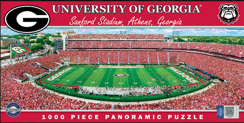 UGA Georgia Bulldogs 1000-Piece Stadium Panoramic Puzzle
