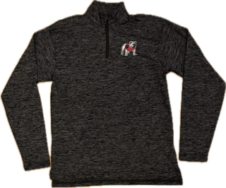 Georgia Bulldogs YOUTH Athletic 1/4 Zip Black - Final Sale