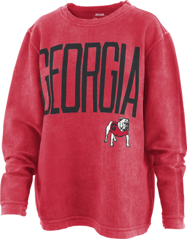 UGA Women's Ribbed Peterson Pullover