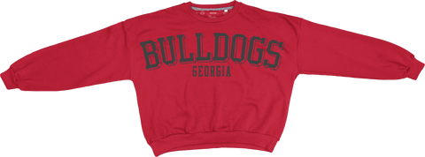 UGA Women's Bulldogs Pullover Sweatshirt - Red