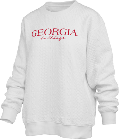 UGA Women's Champagne Brandberg Pullover Sweatshirt