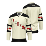 UGA ATHENS Ice Dawgs Hockey Jersey ~ Vintage Cream