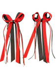 Georgia Bulldog Red and Black Boot Bow Pair