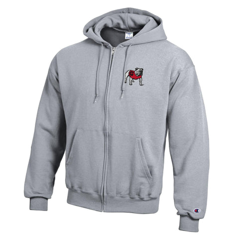 Georgia Champion Full Zip Sweatshirt - Gray