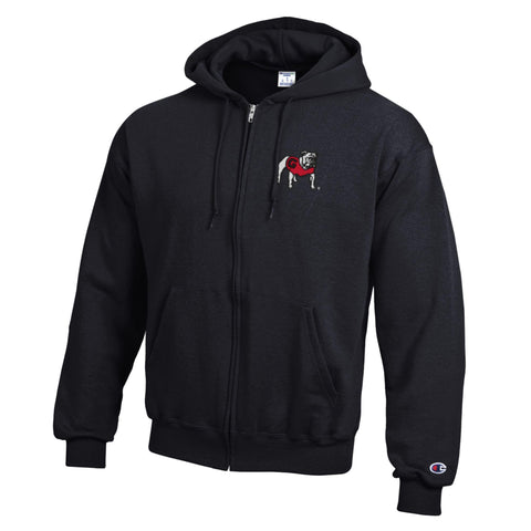 Georgia Champion Full Zip Sweatshirt - Black