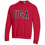 Champion Wool Felt UGA Sweatshirt - Red