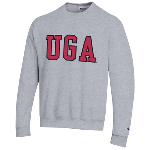 Champion Wool Applique UGA Sweatshirt - Gray