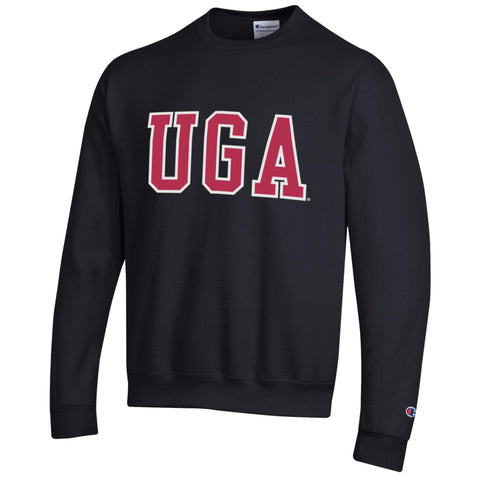 Champion Wool Applique UGA Sweatshirt - Black