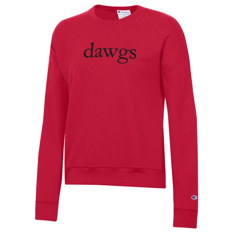Champion Women's DAWGS Sweatshirt - Red