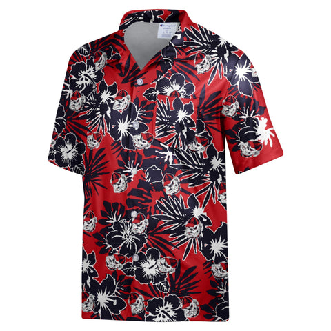 Champion UGA Sublimated Hawaiian Button Down Shirt