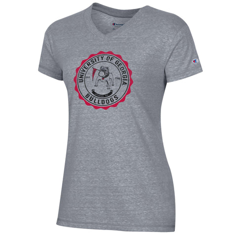 UGA Champion Ladies Triumph V-Neck Shirt