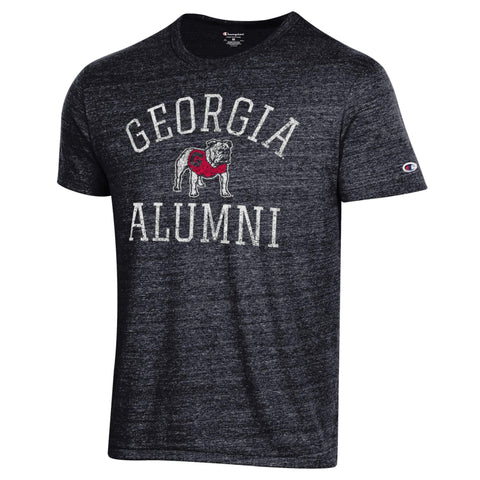 CHAMPION GEORGIA ALUMNI Tri-Blend T-Shirt - BLACK