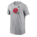 YOUTH Nike Georgia Helmet Tshirt - Grey