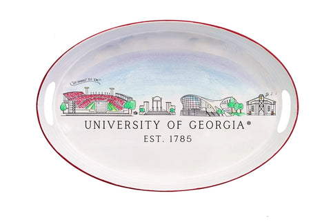 Georgia Skyline Oval Tray