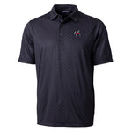 UGA Cutter & Buck Double Dot Polo - Black