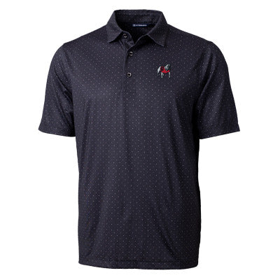 UGA Cutter & Buck Double Dot Polo - Black