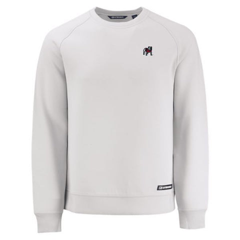 UGA Cutter & Buck Men's Roam Crew Neck Pullover - Gray