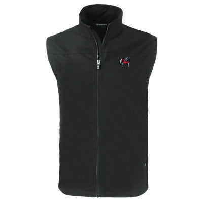 Cutter & Buck Mens Georgia Bulldog Charter Vest - Black