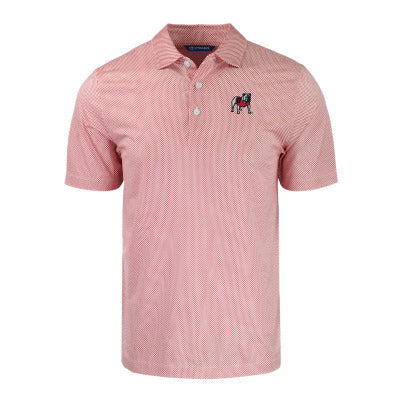 UGA Cutter & Buck Symmetry Dot Polo - Red