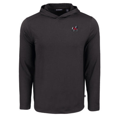 UGA Cutter & Buck Mens Hooded Pullover -Black