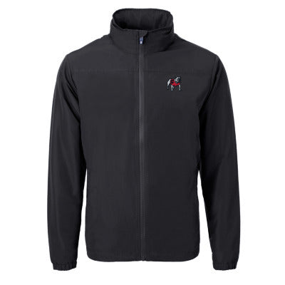 Cutter & Buck Mens Georgia Bulldog Charter Full Zip Jacket - Black