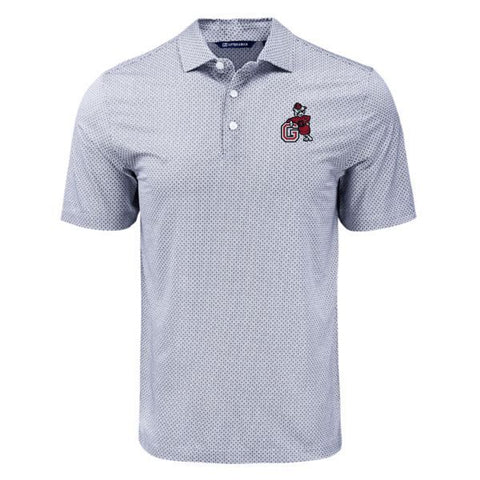UGA Cutter & Buck Diamond Dot Leaning Dog Polo