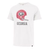 UGA 47 Brand Retro Football Helmet T-Shirt White *FINAL SALE* (M)