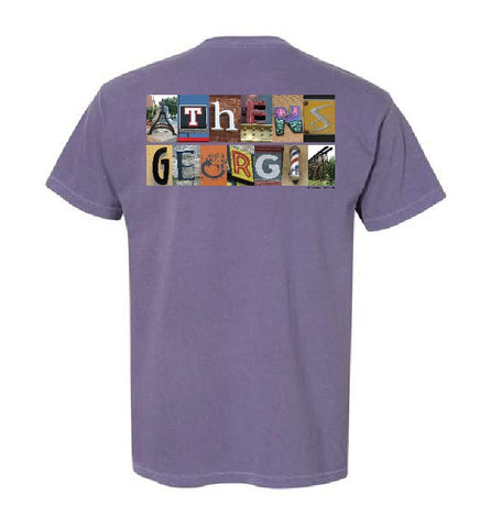 Athens, Ga Comfort Colors LANDMARKS T-Shirt - Grape