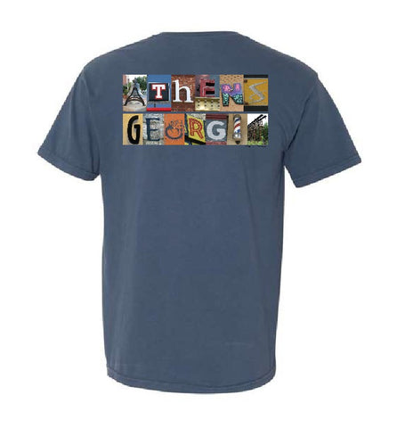 Athens, Ga Comfort Colors LANDMARKS T-Shirt - Midnight