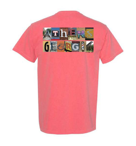 Athens, Ga Comfort Colors LANDMARKS T-Shirt - Watermelon