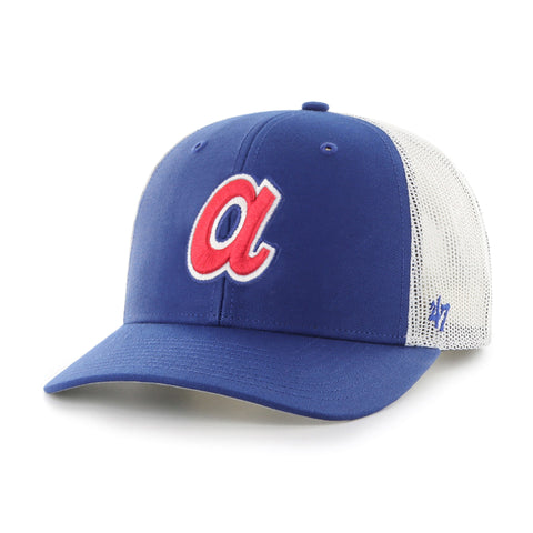 47 Atlanta Braves Retro Logo Trucker Snapback Cap