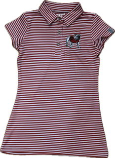 TODDLER UGA GIRLS Striped Beatrice Dress - Red (ONLY SIZE 2T)