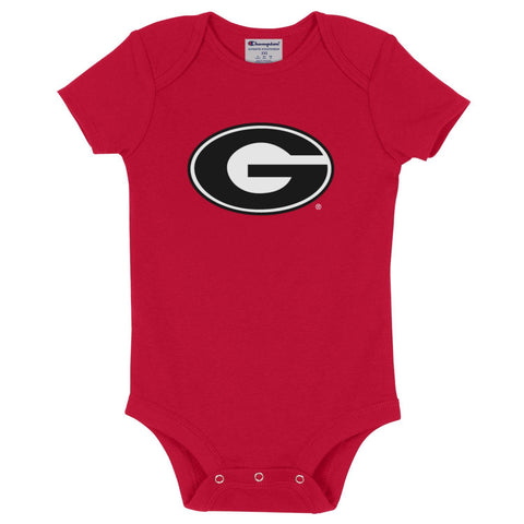 INFANT Champion Oval G Onesie - Red