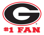 UGA Georgia Bulldogs Wincraft #1 Fan Decal