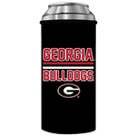 UGA Georgia Bulldogs Double-Sided Energy Can Cooler - Black