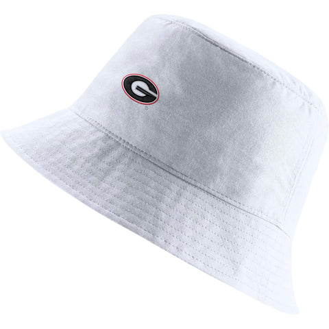 Men's Nike Red Georgia Bulldogs Core Bucket Hat- WHITE