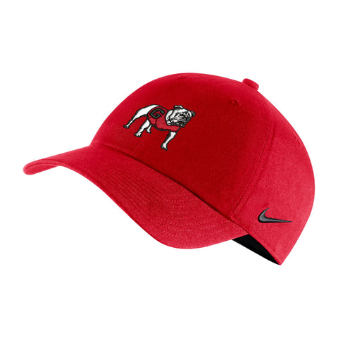 UGA Nike Heritage Standing Bulldog Cap - Red