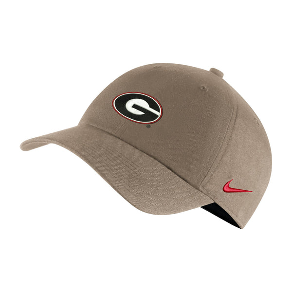 UGA Nike Heritage Oval G Cap - White