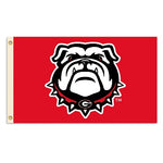 UGA Georgia Bulldogs 3x5 Flag - Red