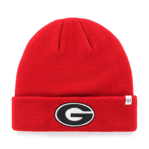 UGA 47 Brand Oval G Cuff Knit Beanie - Red