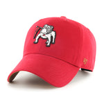 UGA 47 Brand Old-School Dog with Flag Cap- Red