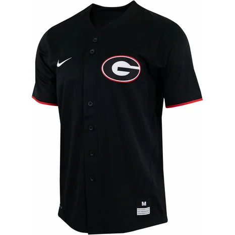 UGA Georgia Bulldogs Nike Baseball Jersey - Black