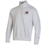 Champion UGA Reverse Weave 1/4 Zip Sweatshirt - Silver