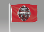 UGA 2022 National Champions Logo 28 x 40 Flag - Red