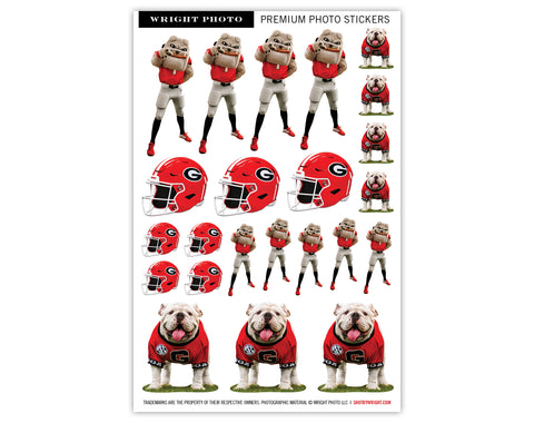 Georgia Bulldogs Sticker Sheet