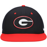UGA Nike Fitted Baseball Cap - Black